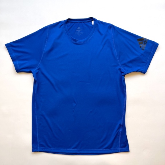 🌹2 for $20🌹NWOT. Adidas Men's Freelift Climalite T-shirt In Royal Blue. Size M - Picture 2 of 13